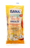 ISANA, FRUITY BREEZE, dviašmeniai vienkartiniai skustuvai lanksčia galvute, juostelės su vitaminu E ir alavijais, 10 vnt. 