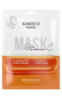 KIMOCO BEAUTY, VITAMIN C, veido kaukė su vitaminu C ir peptidais, 23 ml.