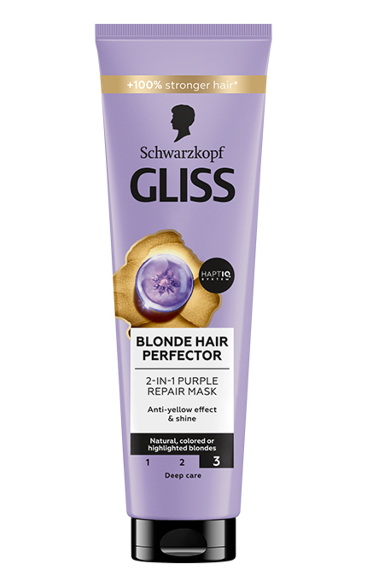 GLISS GLISS, BLONDE HAIR PERFECTOR, atkuriamoji priemonė plaukams, 150 ml. 150 ml