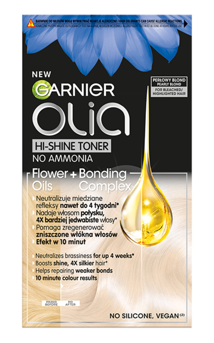 GARNIER OLIA GARNIER, OLIA, tonuojantys plaukų dažai be amoniako, 10.02 AFTER BLEACH PEARLY BLOND, 1 vnt. 1 vnt.