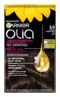 GARNIER, OLIA, ilgalaikiai aliejiniai plaukų dažai be amoniako, 3.0 SOFT BLACK, 1 vnt.