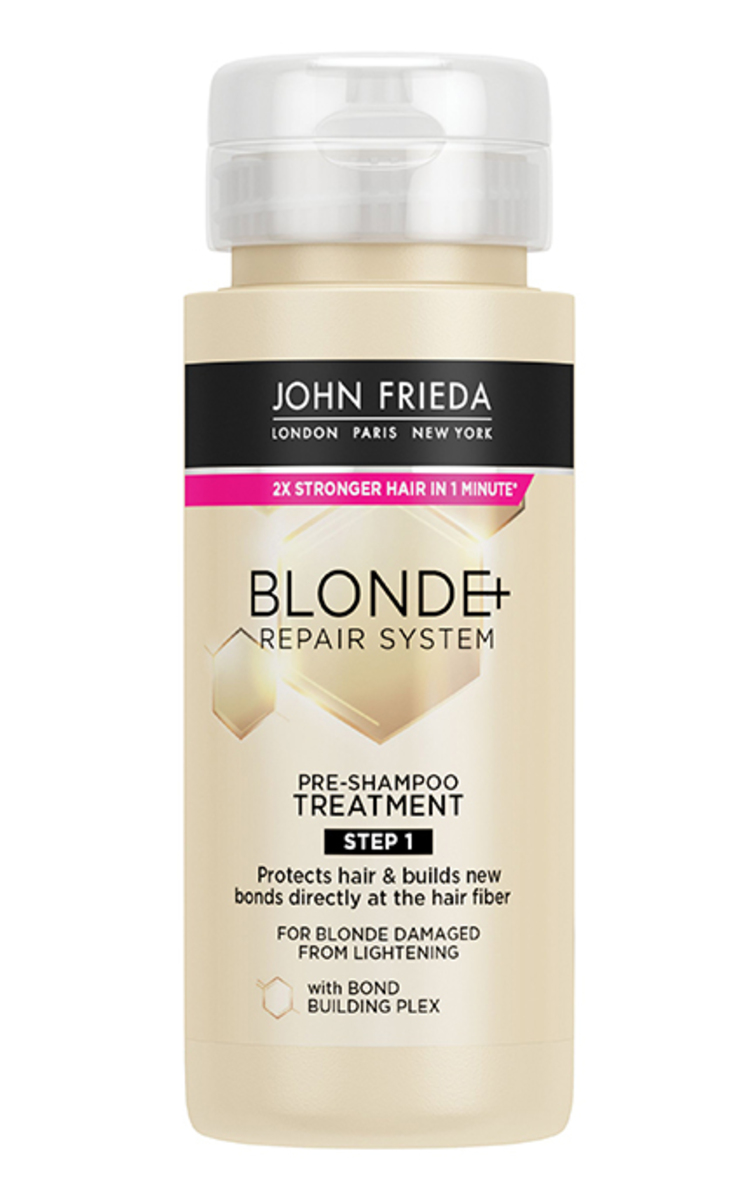 JOHN FRIEDA JOHN FRIEDA, BLONDE+ REPAIR SYSTEM, prieš šampūną naudojama plaukų priežiūros priemonė, 100 ml. 100 ml