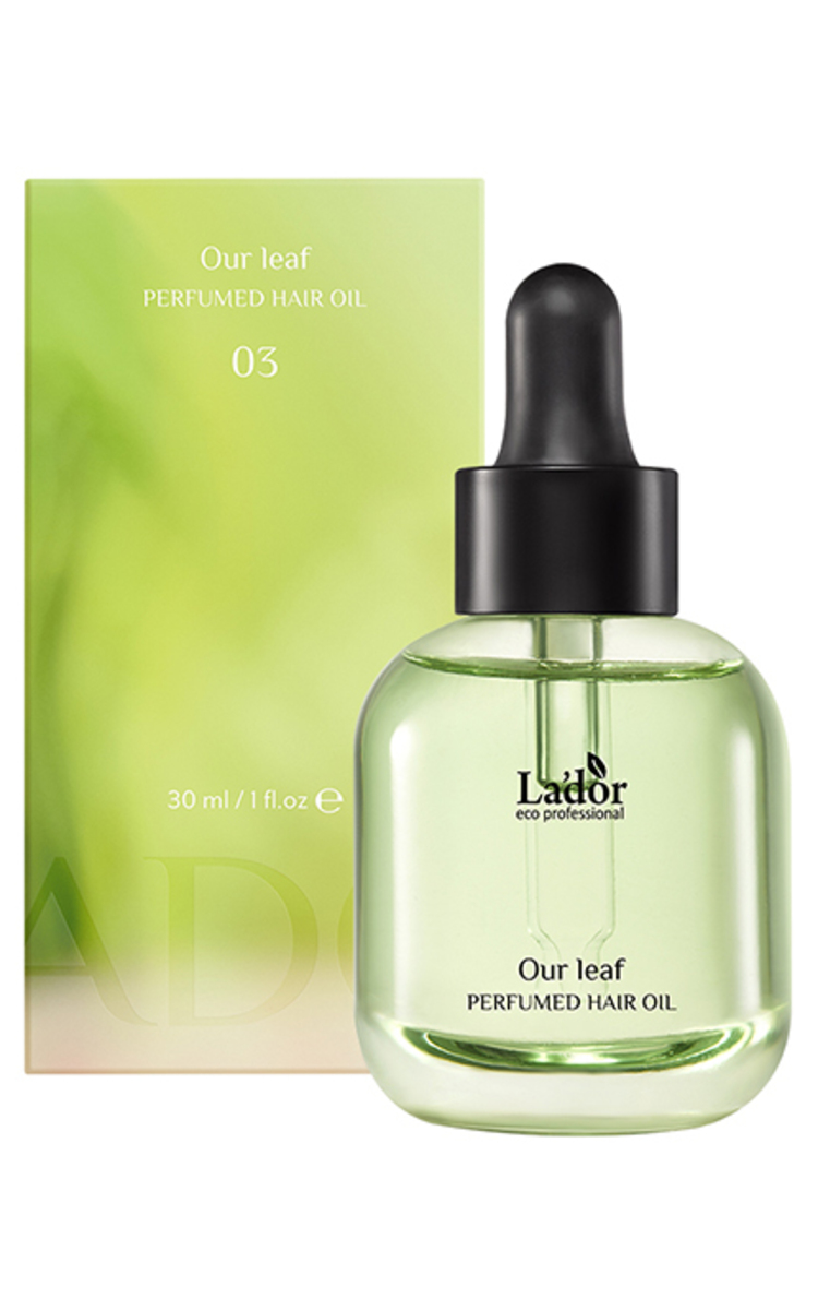 LA'DOR LADOR, OUR LEAF, kvapnus plaukų aliejus pažeistiems ir trapiems plaukams, 30 ml. 30 ml