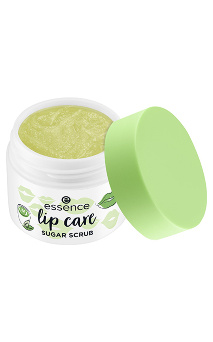 ESSENCE ESSENCE, LIP CARE SUGAR SCRUB, lūpų šveitiklis, 02 MATCHA LATTE, 9 g. 1 vnt.