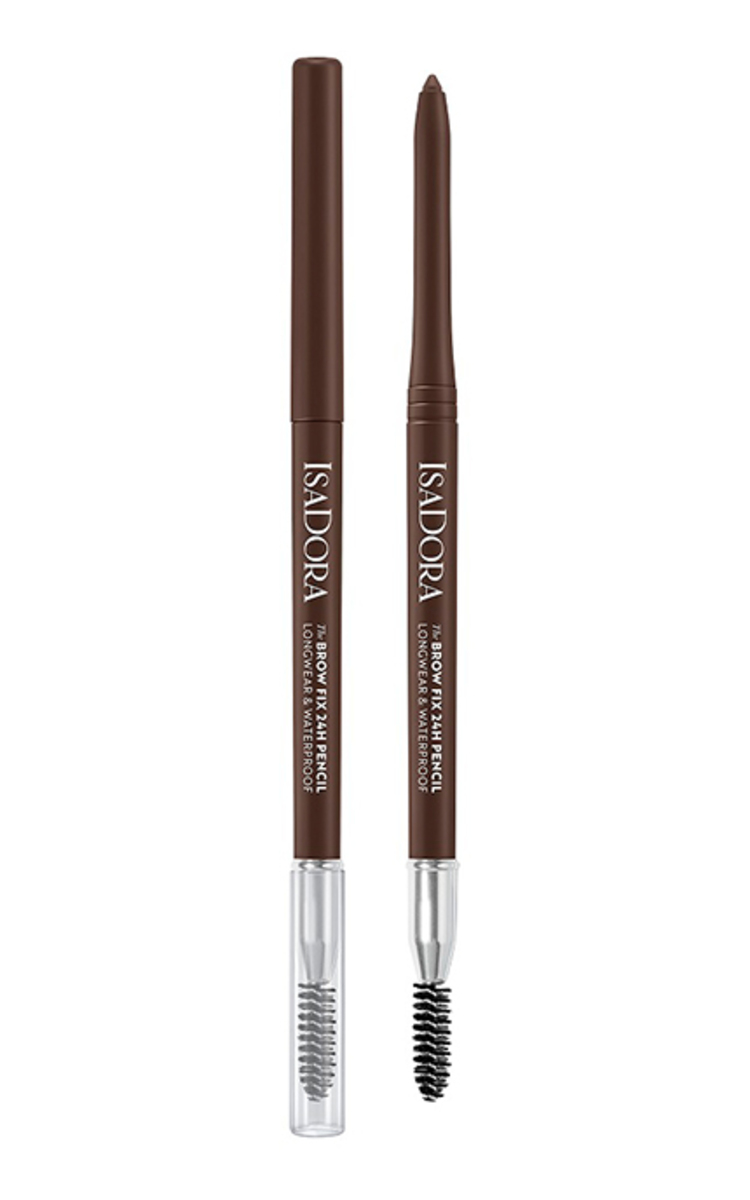 ISADORA ISADORA, THE BROW FIX 24H, LONGWEAR & WATERPROOF, antakių pieštukas, DARK BROWN 02, 0,32 g. 1 vnt.