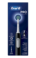 ORAL-B, PRO SERIES 1, CROSS ACTION, BLACK, elektrinis dantų šepetėlis, 1 vnt.