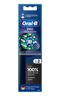 ORAL-B, CROSS ACTION, BLACK PRO, elektrinio dantų šepetėlio galvutės, 2 vnt. 