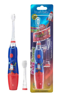 BRUSH BABY, KIDZSONIC ROCKET 3+, elektrinis dantų šepetėlis vaikams nuo 3 m., 1 vnt.