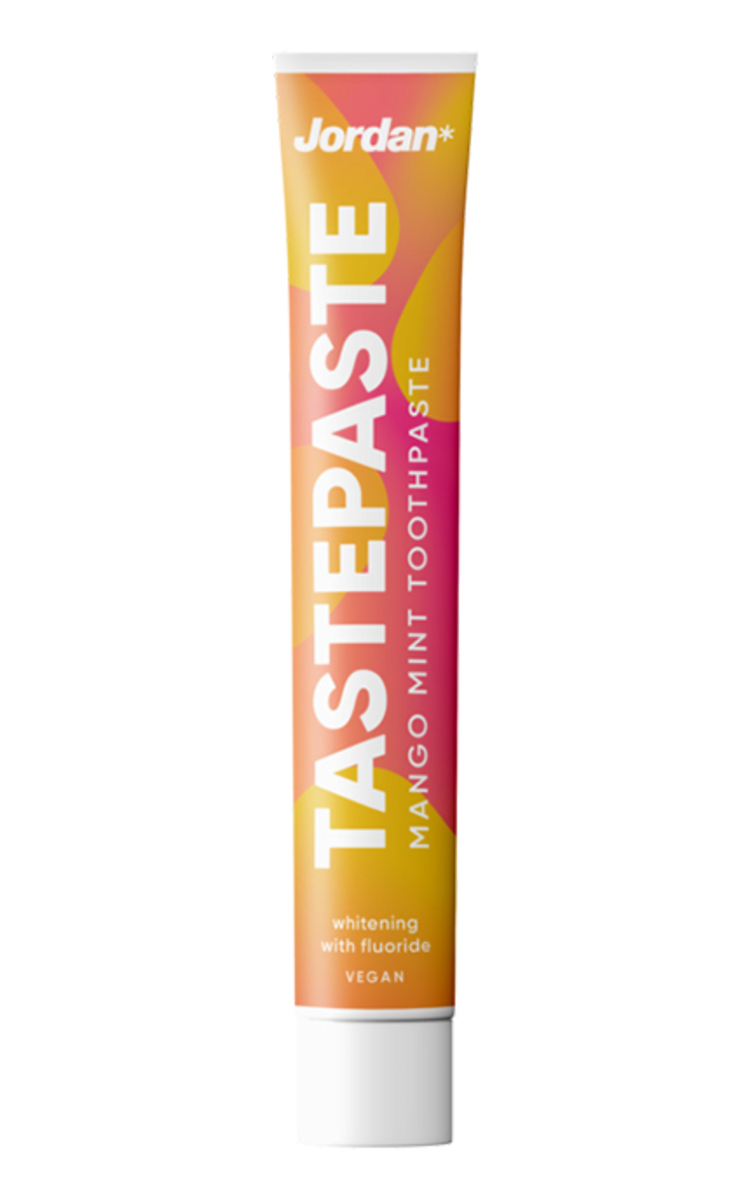 JORDAN JORDAN, TASTEPASTE, mangų ir mėtų skonio dantų pasta, 50 ml. 50 ml