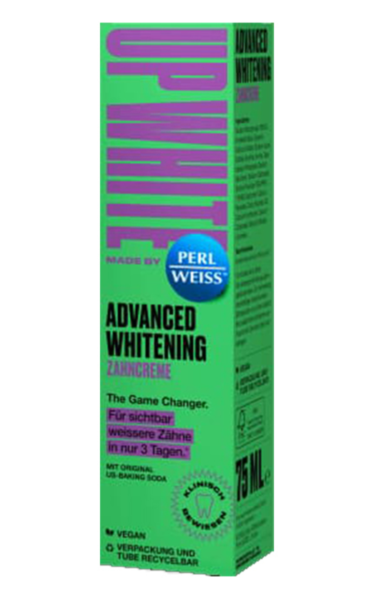 PERL WEISS PERLWEISS, UPWHITE ADVANCED WHITENING, balinamoji dantų pasta, 75 ml. 75 ml