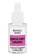 RIVAL LOVES ME, QUICK DRY DROPS, lako džiūvimą greitinanti priemonė, 8 ml.