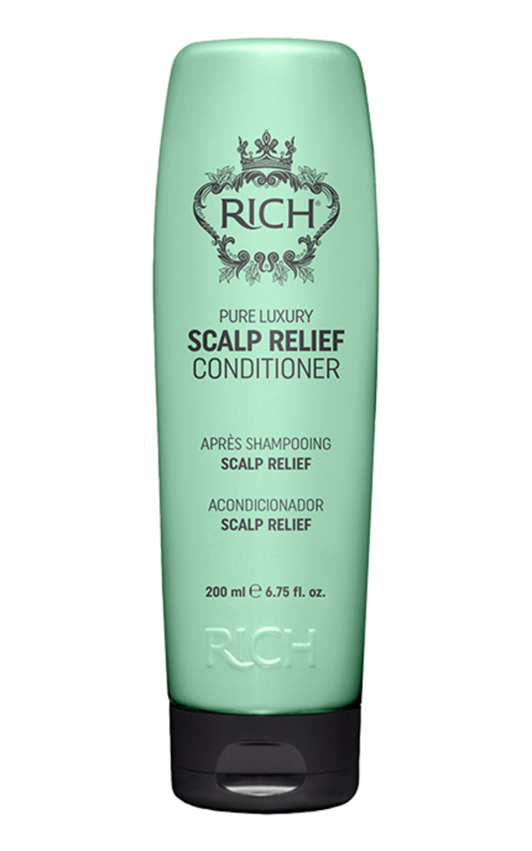 RICH RICH, SCALP RELIEF, galvos odą puoselėjantis ir raminantis kondicionierius, 200 ml. 250 ml