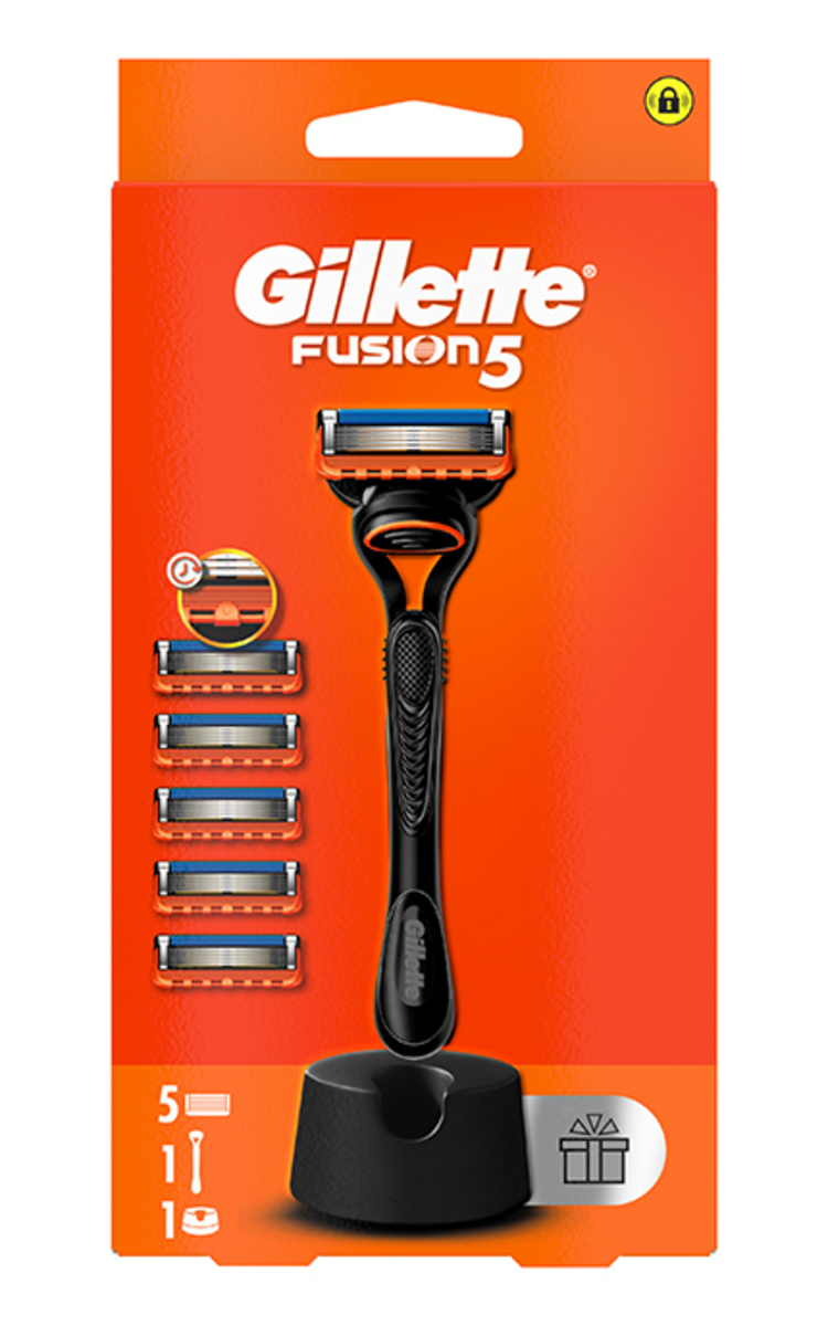 GILLETTE Gillette, FUSION5, skustuvas 1 vnt. + 5 galvutės    1 vnt.