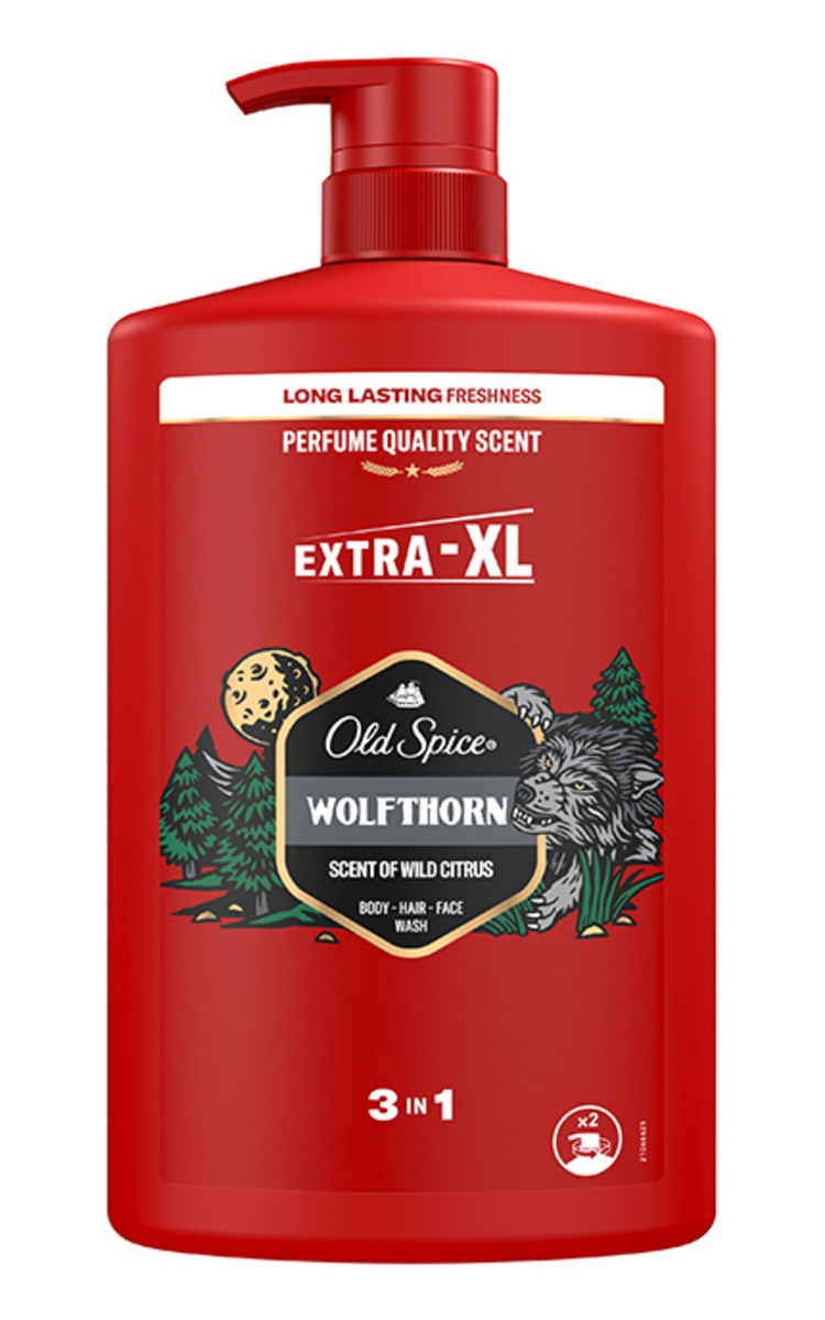 OLD SPICE OLD SPICE, WOLFTHORN, dušo gelis, 1000 ml. 1000 ml