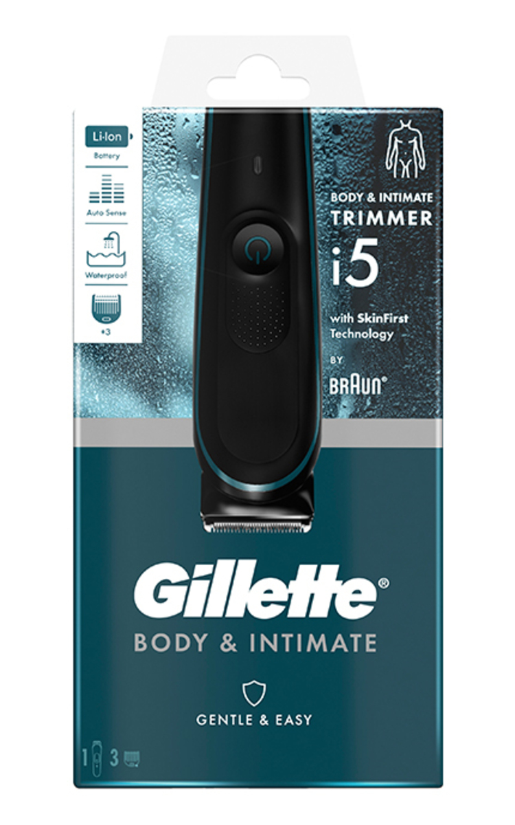 GILLETTE GILLETTE I5, kūno ir intymių sričių plaukų kirpiklis, 1 vnt. 1 vnt.