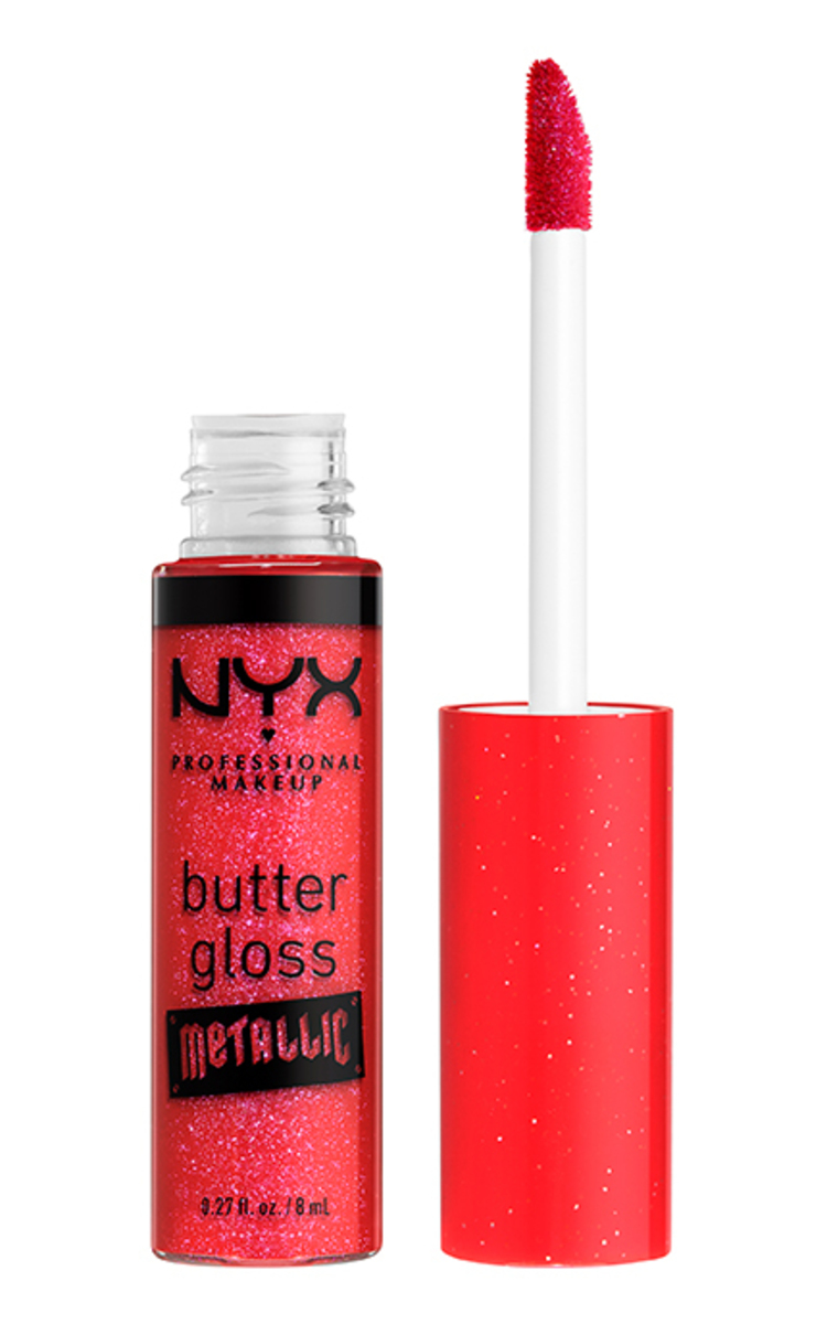 NYX PROFESSIONAL MAKEUP NYX PROFESSIONAL MAKEUP, BUTTER GLOSS METALLICS, lūpų blizgis, BLOOD, 1 vnt. 1 vnt.