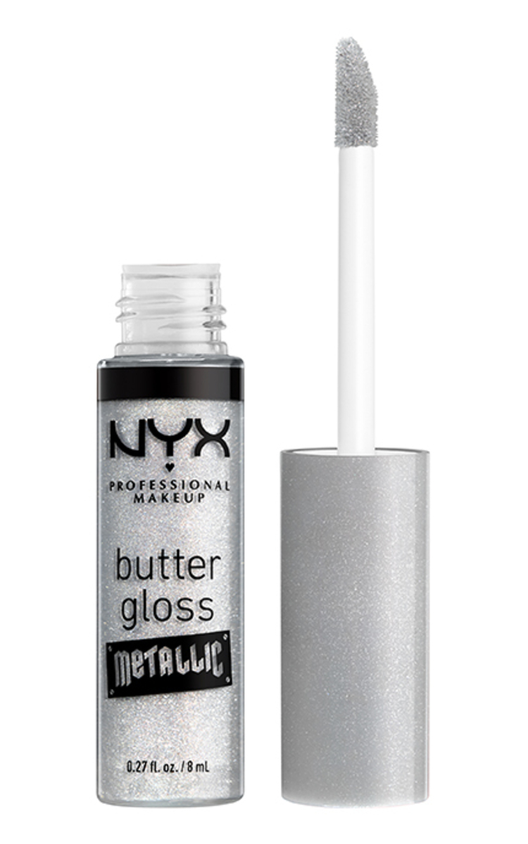 NYX PROFESSIONAL MAKEUP NYX PROFESSIONAL MAKEUP, BUTTER GLOSS METALLICS, lūpų blizgis, ICE, 1 vnt. 1 vnt.