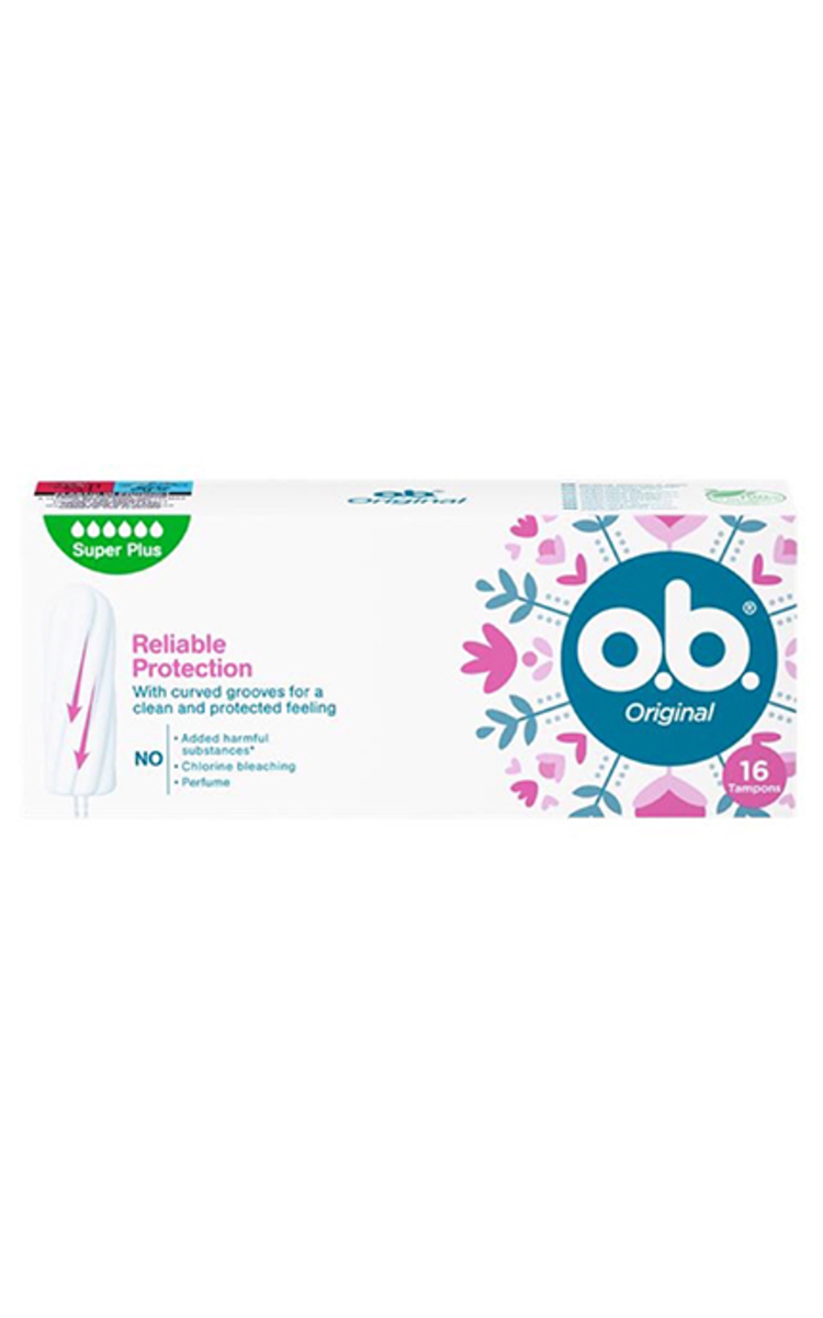 O.B. O.B., ORIGINAL SUPER PLUS, tamponai, 16 vnt. 16 vnt.