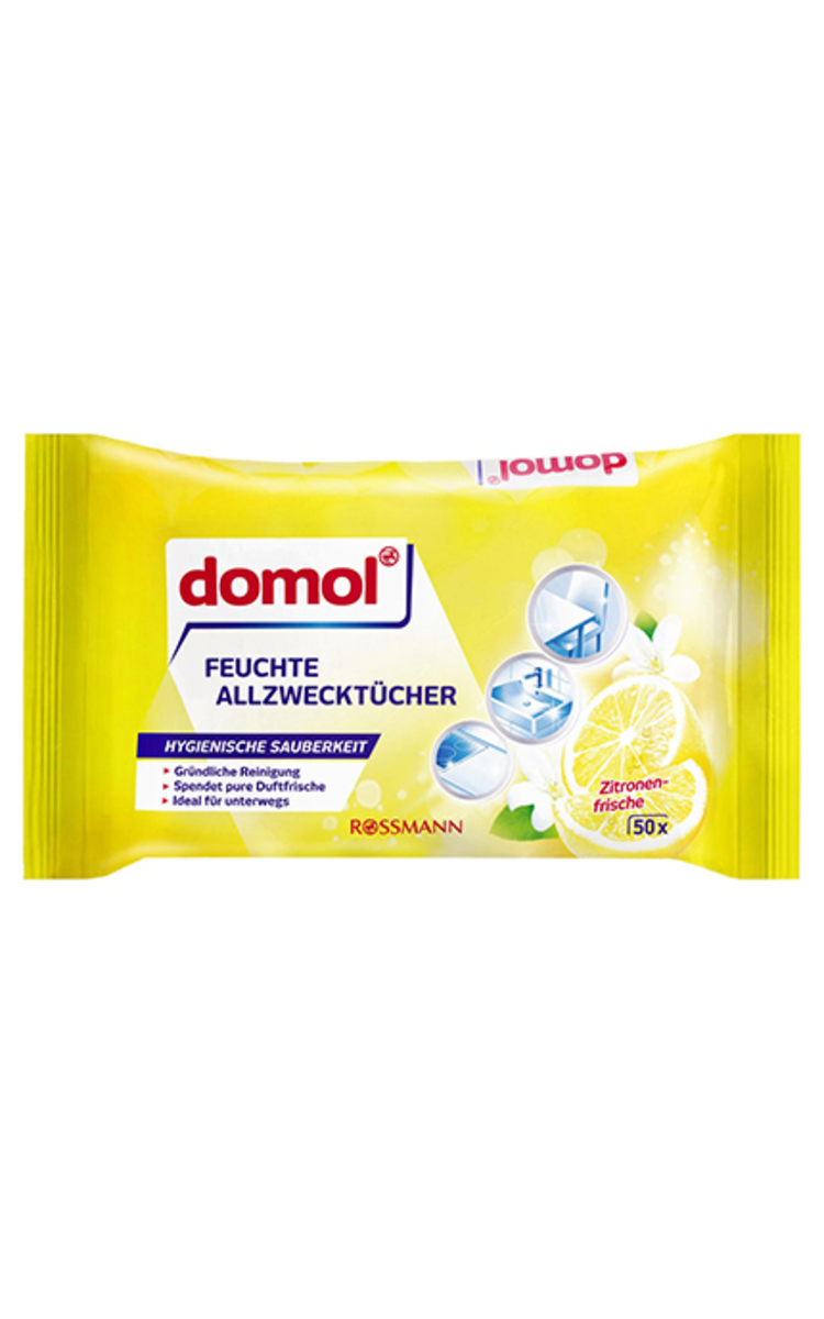 DOMOL DOMOL, CITRUS, drėgnos servetėlės, 50 vnt. 1 vnt.