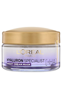 L′ORÉAL PARIS, HYALURON SPECIALIST, naktinis kremas-kaukė, 50 ml