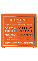 BIOVENE, VITAMIN C NIGHT BOOST, naktinis skaistinamasis ir drėkinamasis kremas, 1 vnt.