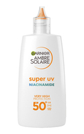 GARNIER, AMBRE SOLAIRE SUPER UV NIACINAMIDE, kasdieninis fluidas su niacinamidu nuo pigmentinių dėmių SPF50+, 40 ml