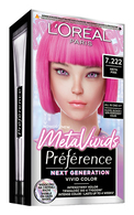 L'ORÉAL PARIS PREFERENCE, META VIVIDS, plaukų dažai, 7.222 META PINK, 1 vnt.