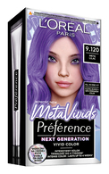 L'ORÉAL PARIS PREFERENCE, META VIVIDS, plaukų dažai, 9.120 META LILAC, 1 vnt.