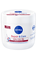 NIVEA, REPAIR & CARE, UREA, kremas labai sausai, šiurkščiai odai, 400 ml.